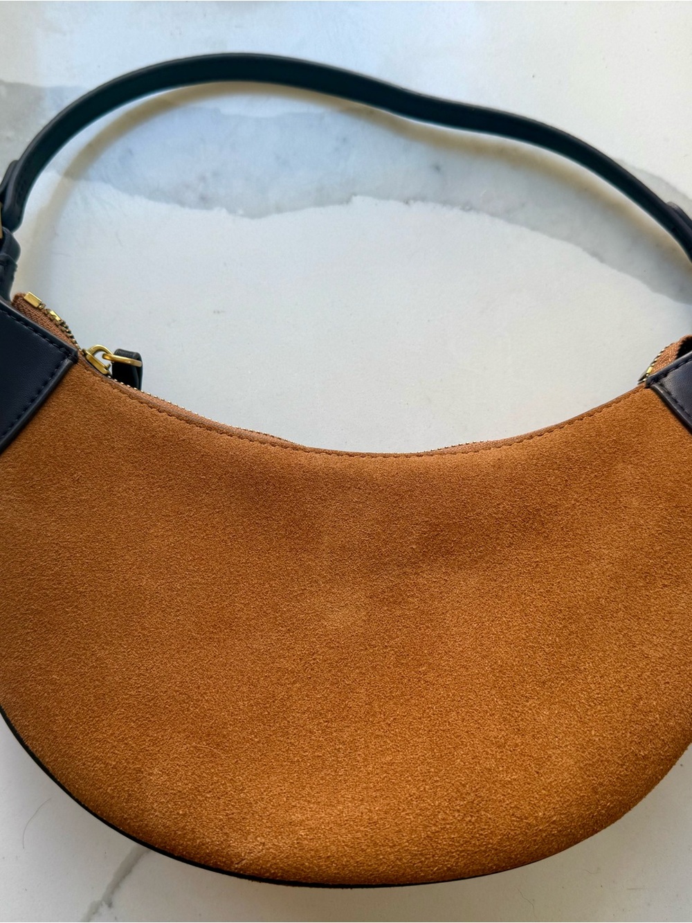 Rust color Suede Polo ID Mini - Picture 4 of 13